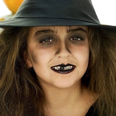 Maquiagem Halloween Bruxa para crianças