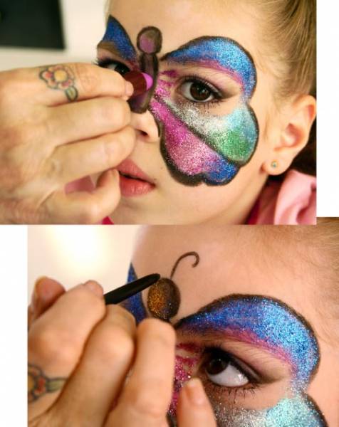 como fazer maquiagem de borboleta