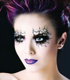 imagem maquiagem de bruxa feminina