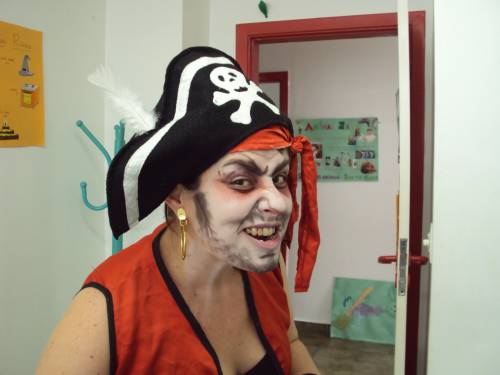 maquiagem pirata homem