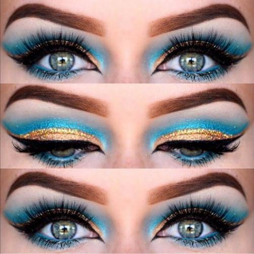 Maquiagem cleopatra olhos claros